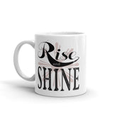 Rise and Shine White Glossy Coffee Tea Cup Mug, Mug, $ 17.50, A Moment Of Now™